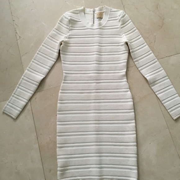 Ronny Kobo White Bodycon Dress - Picture 3 of 6